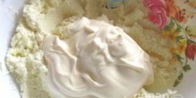 рулет с творожным кремом