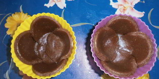 шоколадно-кофейные корзинки с кремом