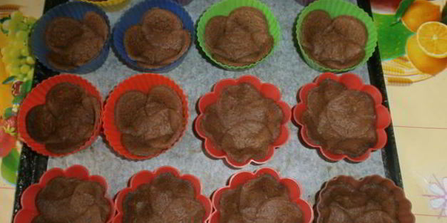 шоколадно-кофейные корзинки с кремом