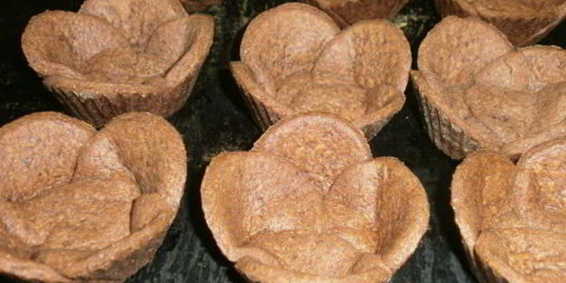 шоколадно-кофейные корзинки с кремом