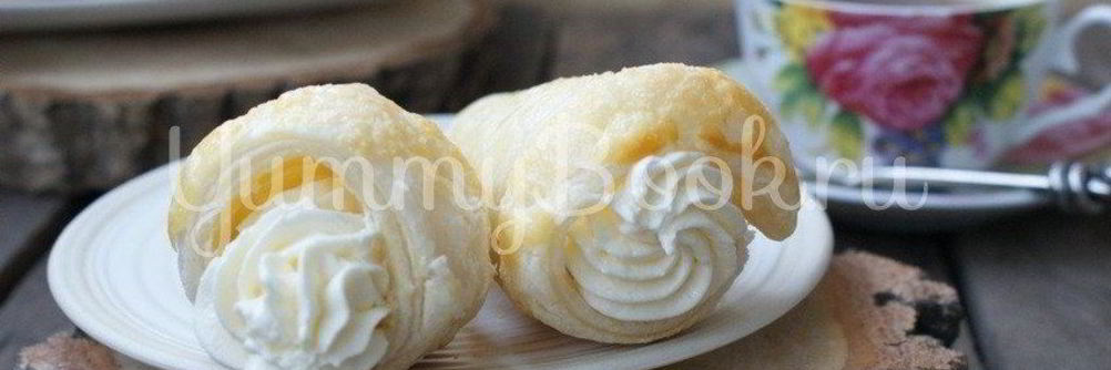 Слоеные трубочки с кремом