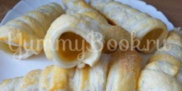 слоеные трубочки с кремом