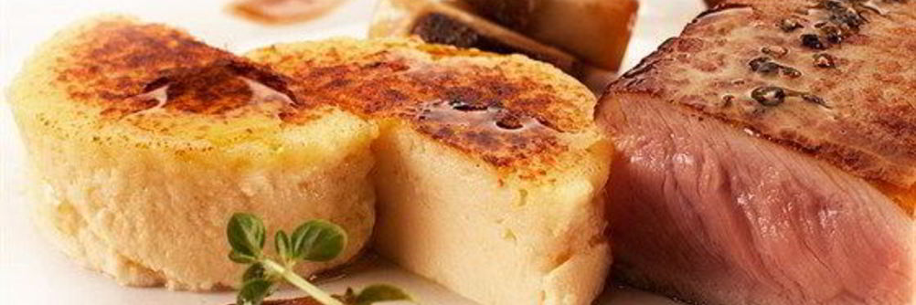 Телятина с крем-брюле из сыра