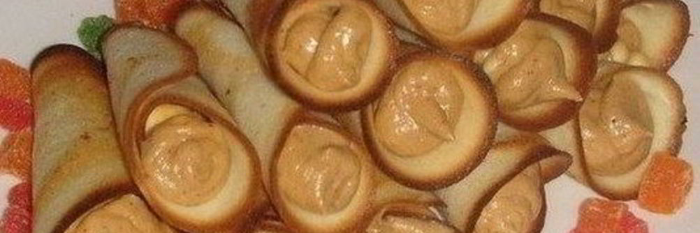 Трубочки с ореховым кремом