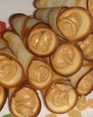 Трубочки с ореховым кремом