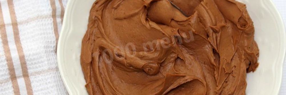 Творожно шоколадный крем