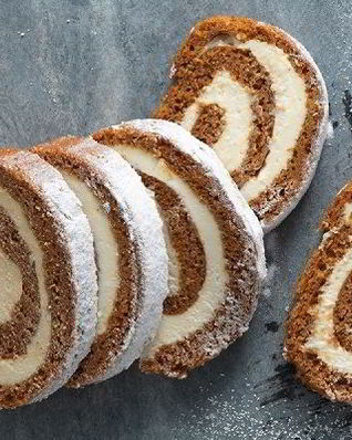 Тыквенный рулет с кремом