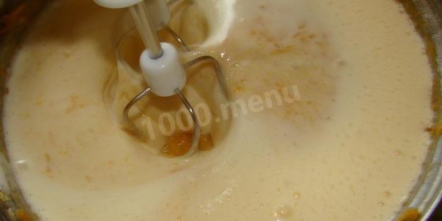 тыквенный рулет с творожным кремом