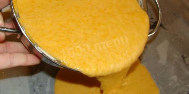 тыквенный рулет с творожным кремом