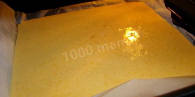 тыквенный рулет с творожным кремом