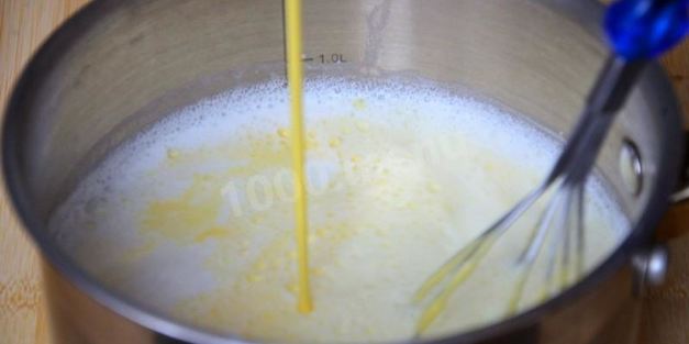 ванильный крем для торта наполеон на желтках