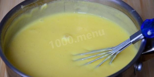 ванильный крем для торта наполеон на желтках