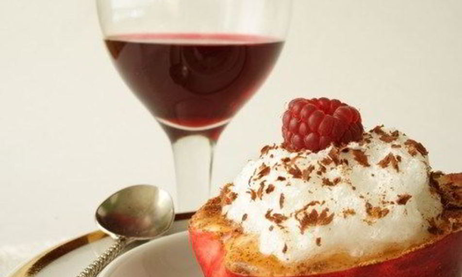 Рецепт яблоки под белковым кремом