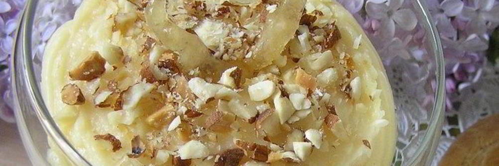 Заварной крем с миндалем