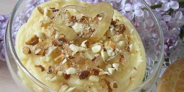 заварной крем с миндалем