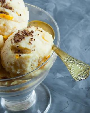 Банано-апельсиновое мороженое