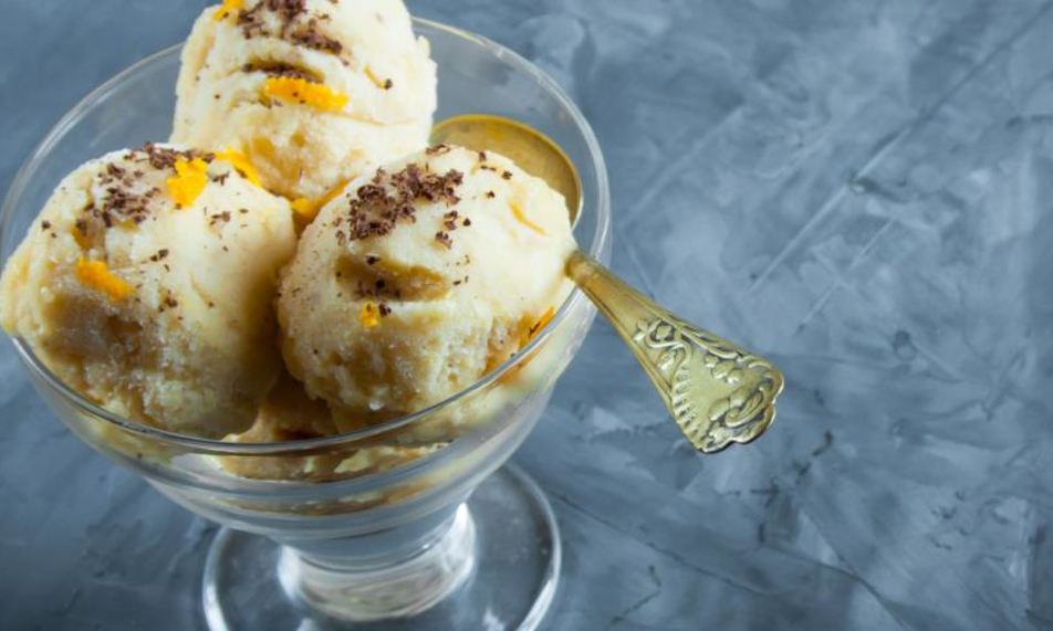 Рецепт банано-апельсиновое мороженое