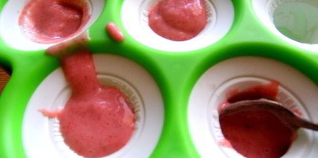 бананово-клубничное мороженое