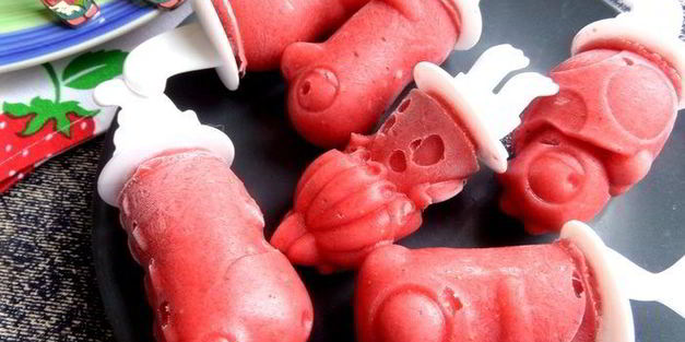 бананово-клубничное мороженое