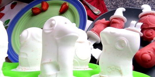 бананово-клубничное мороженое