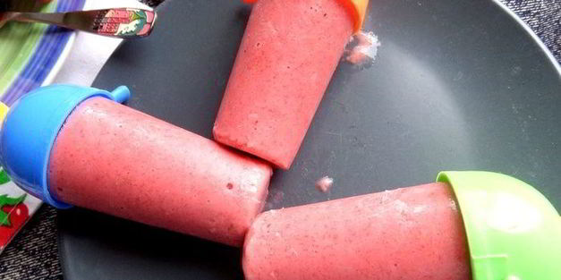 бананово-клубничное мороженое