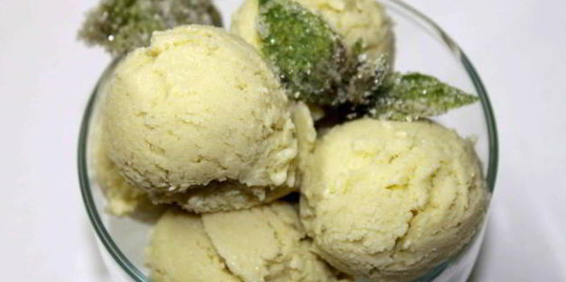 базиликовое мороженое