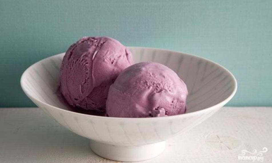 Рецепт черничное мороженое