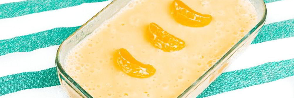 Домашнее мороженое с мандаринами