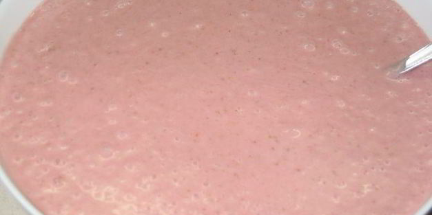 клубничное мороженое на сгущенном молоке