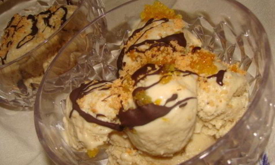 Рецепт мороженое дуэт банана с апельсином