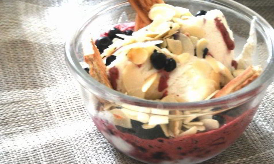 Рецепт мороженое с черникой и ромом