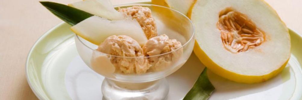 Мороженое с дыней