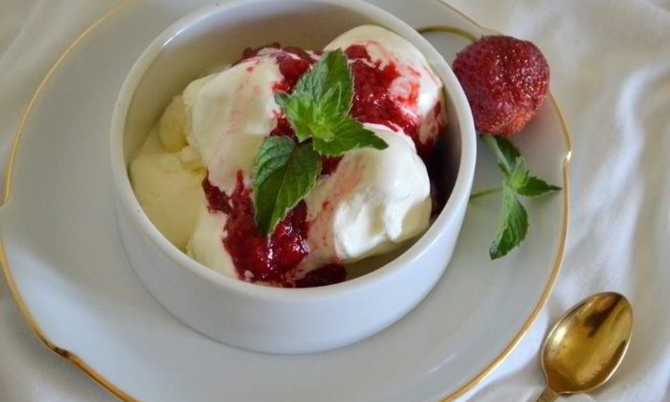 Рецепт мороженое с клубникой и малиной