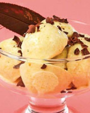 Мороженое с крыжовником и киви