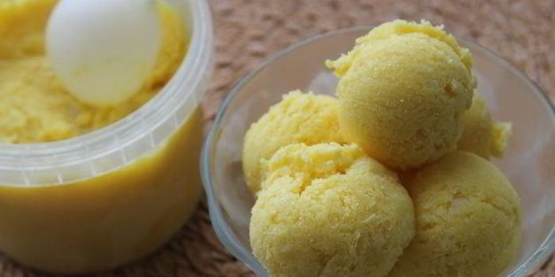 мороженое тропический рай с ананасами