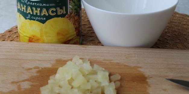 мороженое тропический рай с ананасами