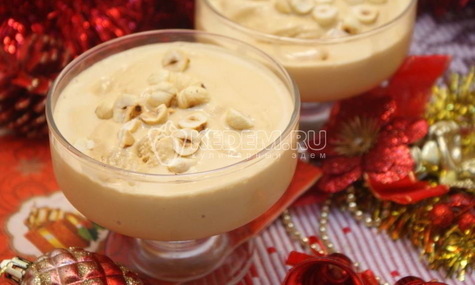 Рецепт новогодний десерт-мороженое крем-брюле