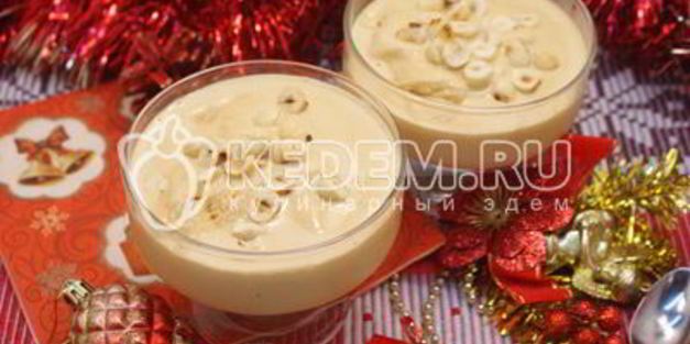 новогодний десерт-мороженое крем-брюле