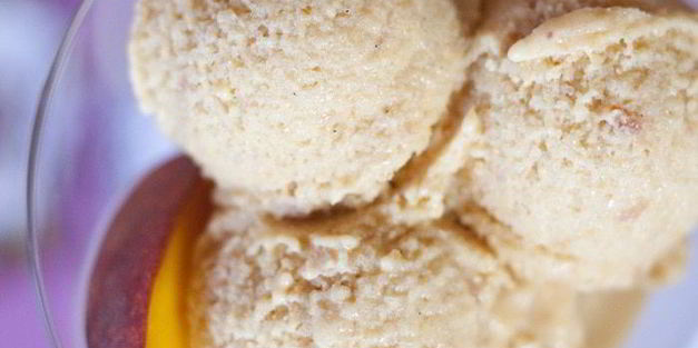 персиковое мороженое