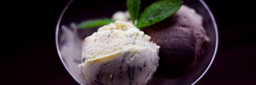 Шоколадное и мятное мороженое
