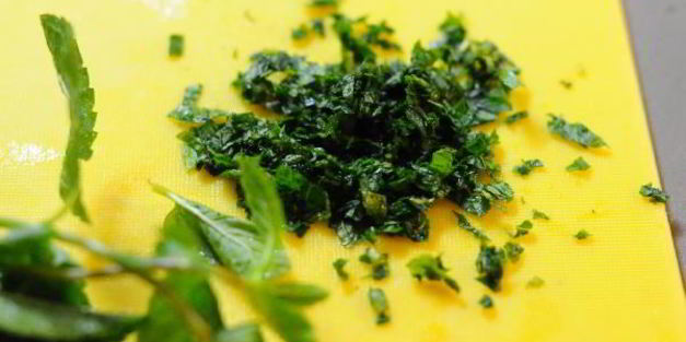 шоколадное и мятное мороженое