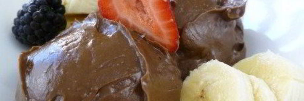 Шоколадное мороженое из авокадо