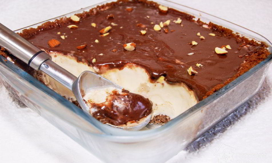 Рецепт шоколадный торт-мороженое