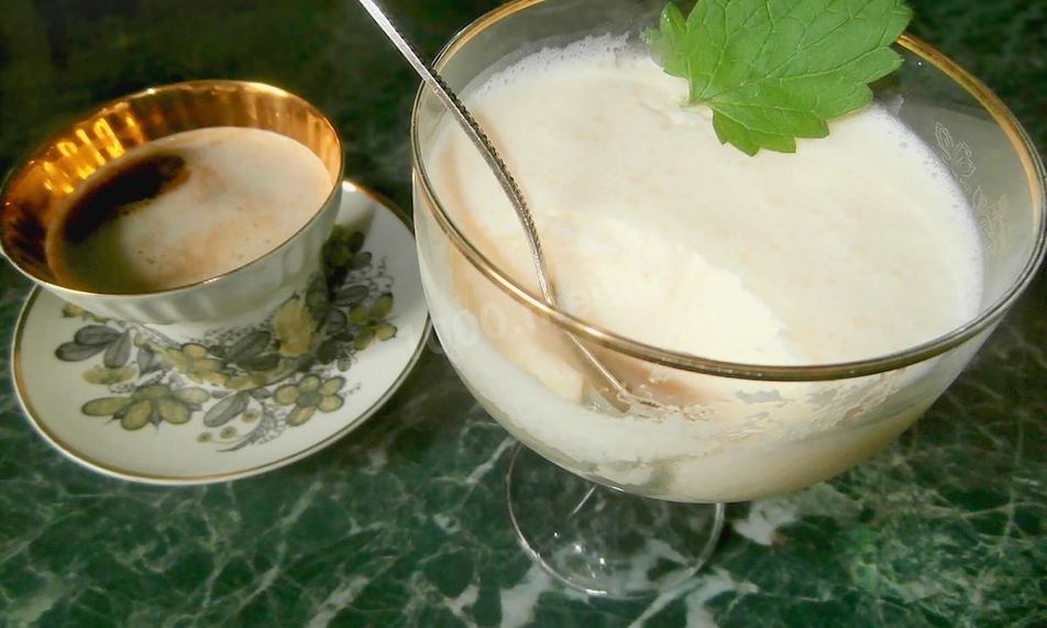 Рецепт теплое мороженое из кефира