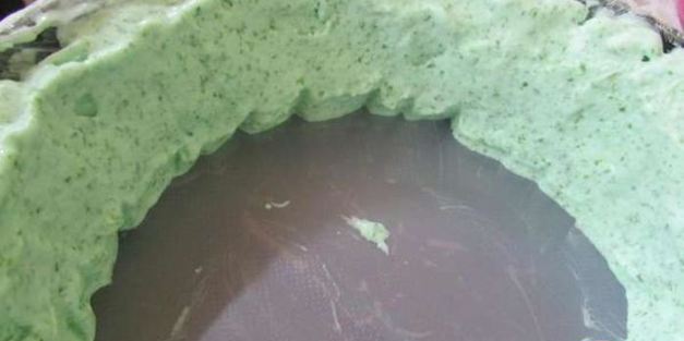 торт-мороженое арбуз