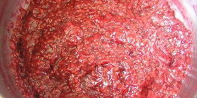 торт-мороженое с безе и красными ягодами