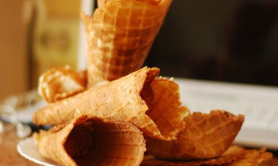 Рецепт вафельные рожки для мороженого