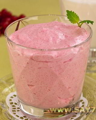 Клюквенный мусс