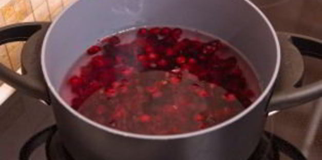 клюквенный мусс