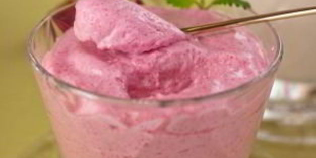 клюквенный мусс